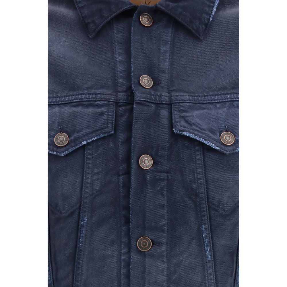 Balenciaga Blaue Baumwoll-Denimjacke