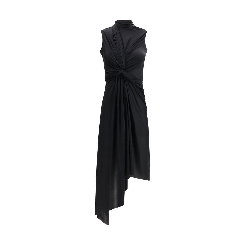 Balenciaga Schwarzes Polyamid-Casual-Kleid