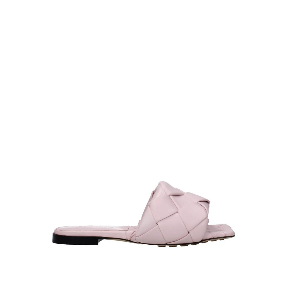 Bottega Veneta Mehrfarbige flache Sandalen aus Kalbsleder