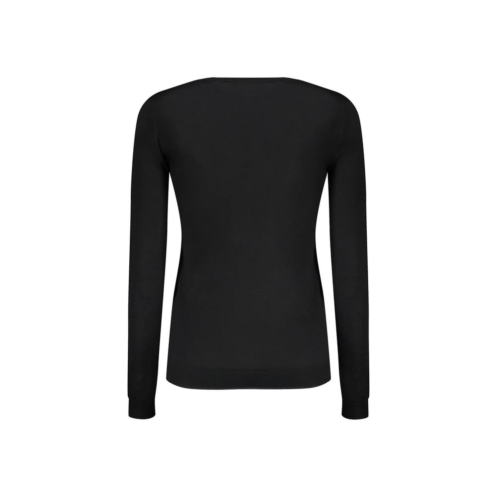 Valentino Schwarzer Sweatshirt aus reiner Schurwolle