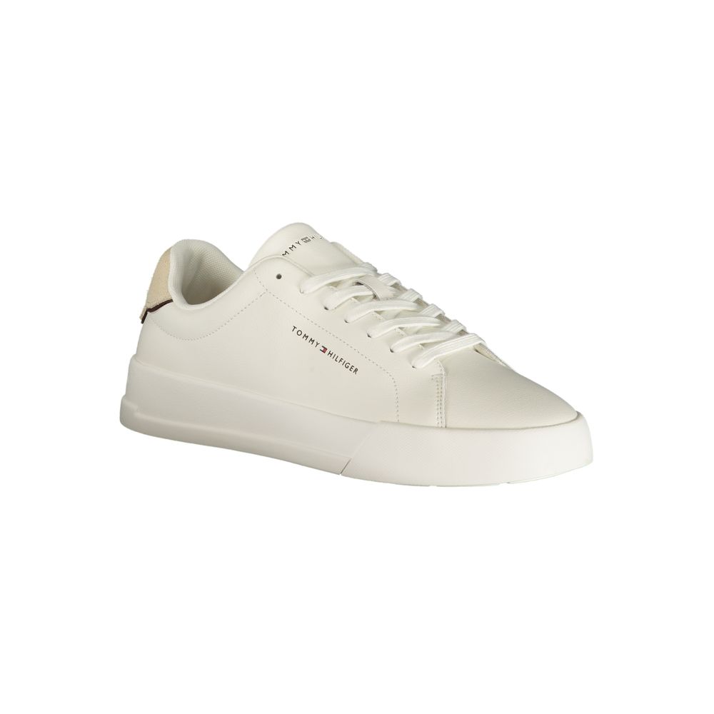 Tommy Hilfiger Bianco Polyurethan-Sneaker für Herren