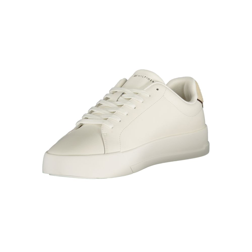 Tommy Hilfiger Bianco Polyurethan-Sneaker für Herren