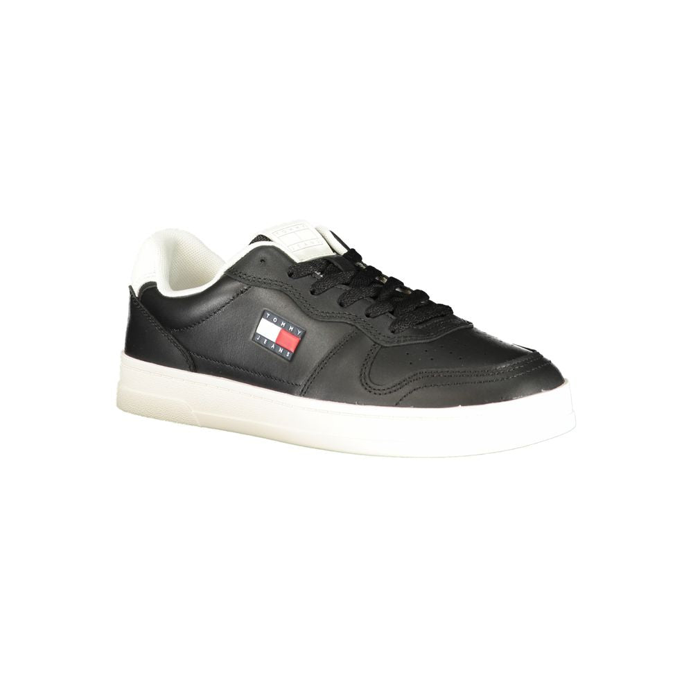 Tommy Hilfiger Schwarzer Damen-Sneaker aus Polyurethan