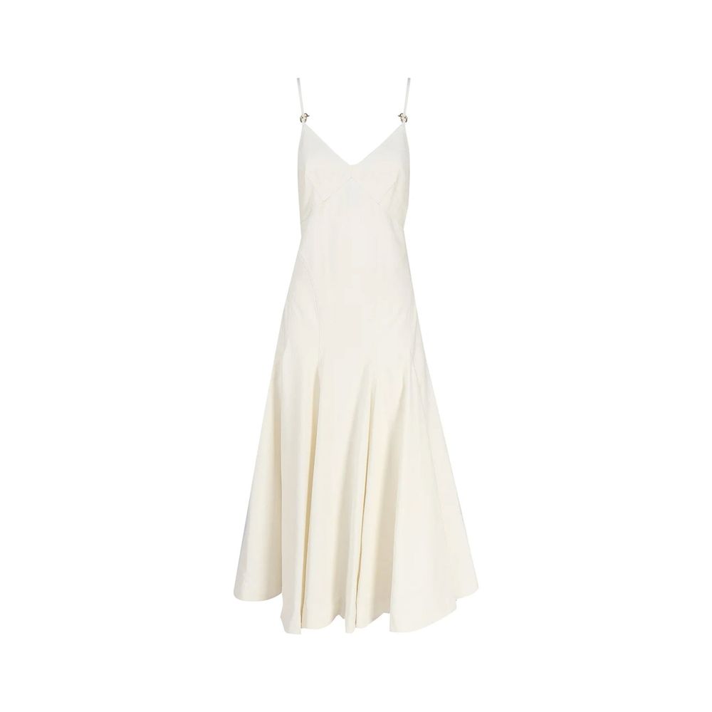 Bottega Veneta Weißes Baumwollkleid für den Alltag