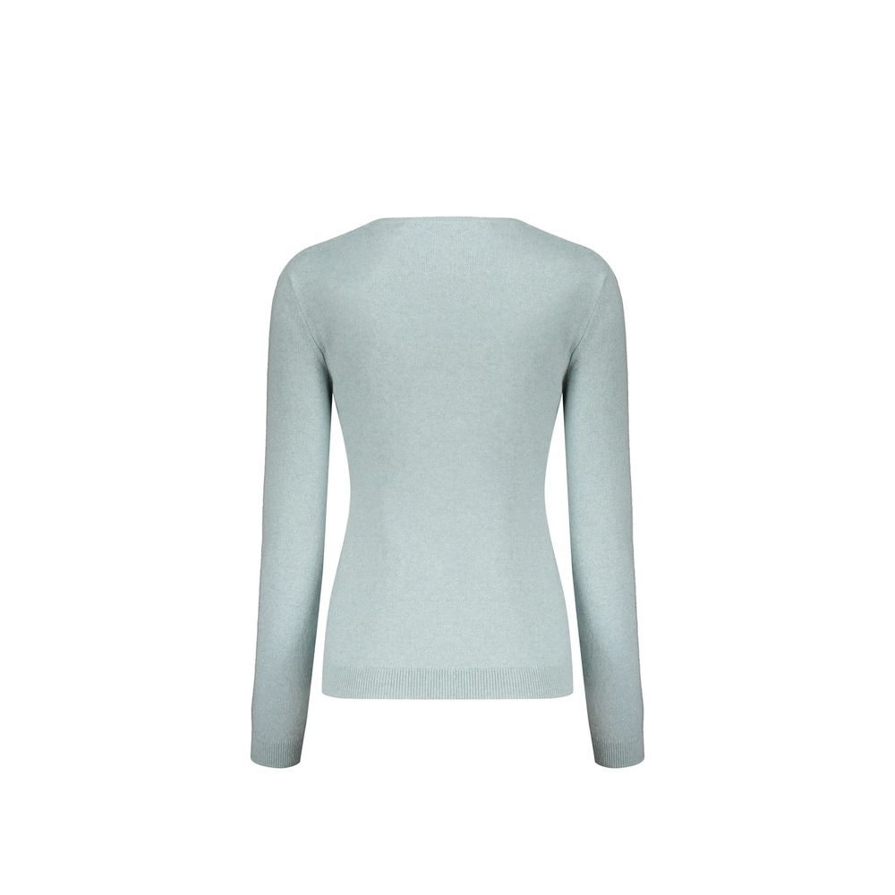Valentino Blauer Angora-Pullover