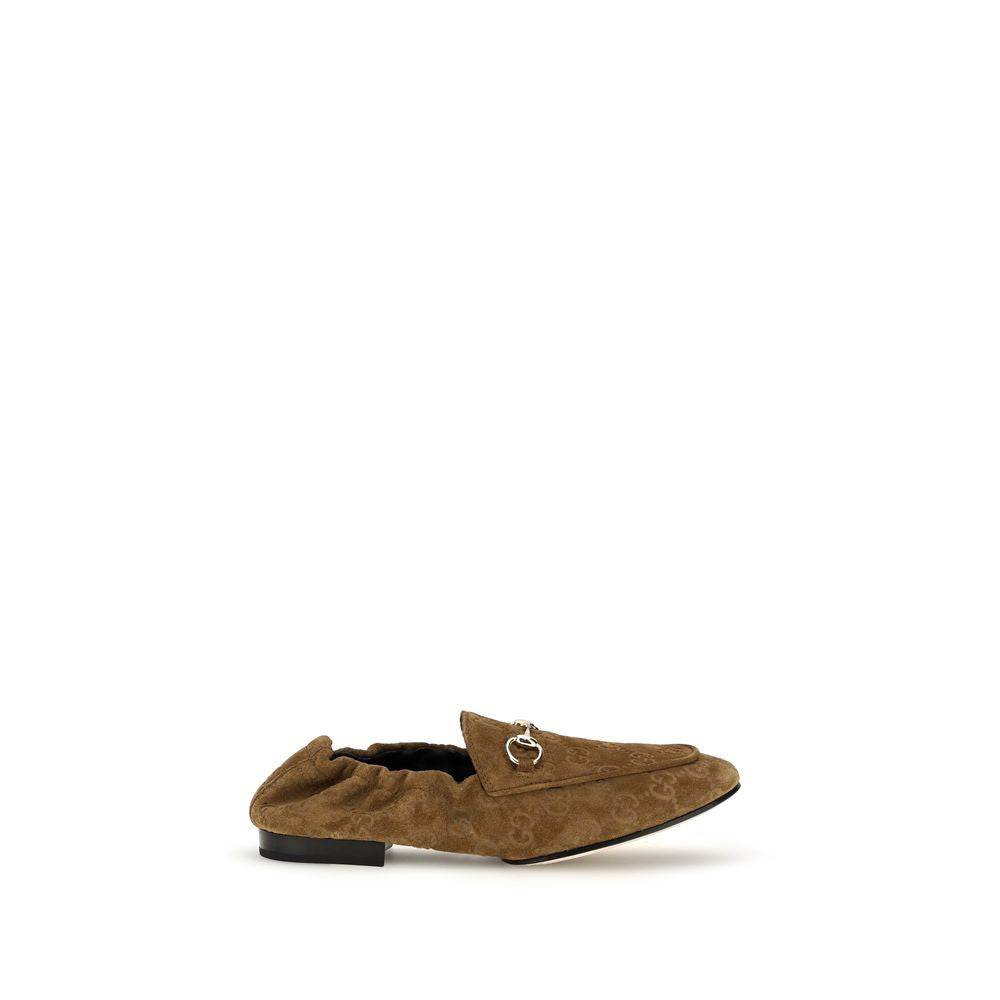 Gucci Braune Kalbsleder Bos Taurus Slipper-Loafer