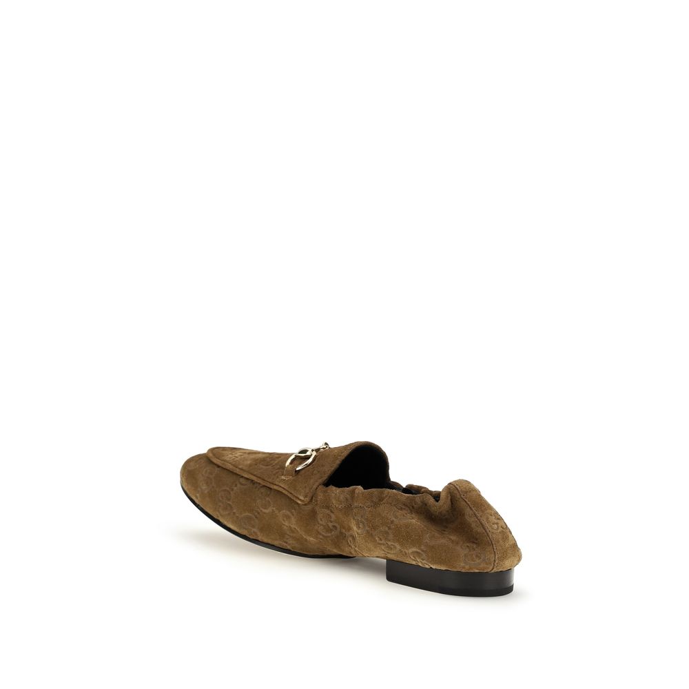 Gucci Braune Kalbsleder Bos Taurus Slipper-Loafer