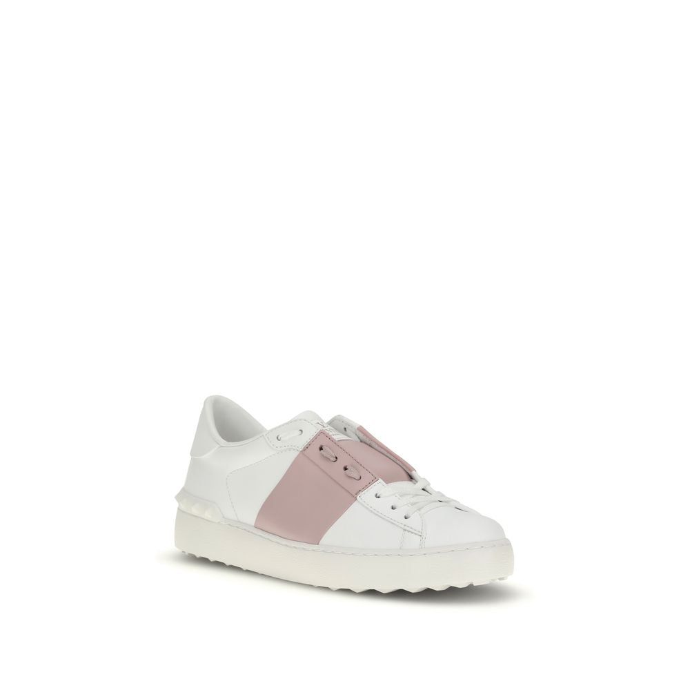Valentino Garavani Weiße Bos Taurus Kalbsleder-Sneakers
