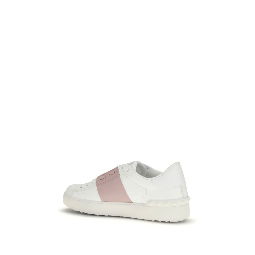 Valentino Garavani Weiße Bos Taurus Kalbsleder-Sneakers