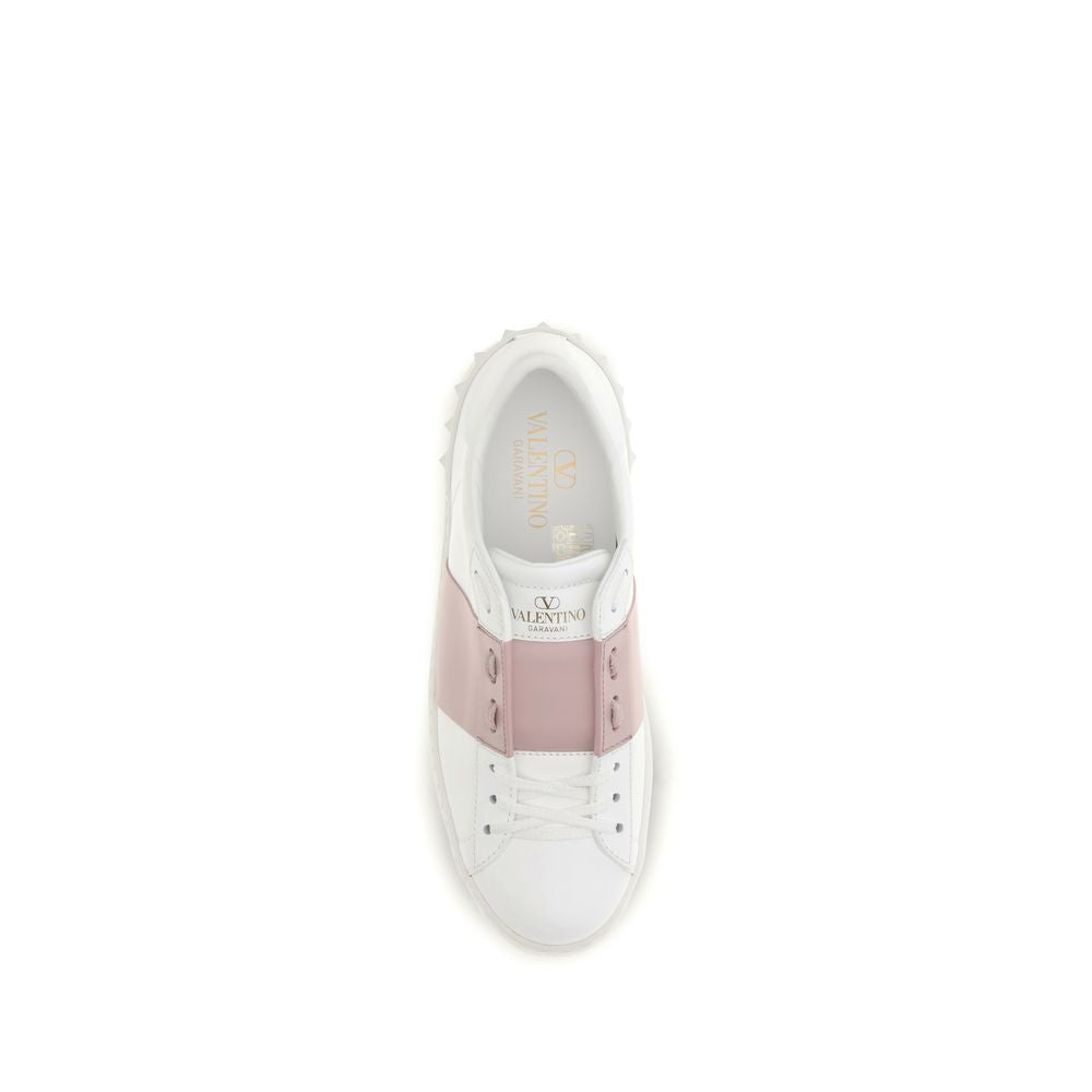 Valentino Garavani Weiße Bos Taurus Kalbsleder-Sneakers
