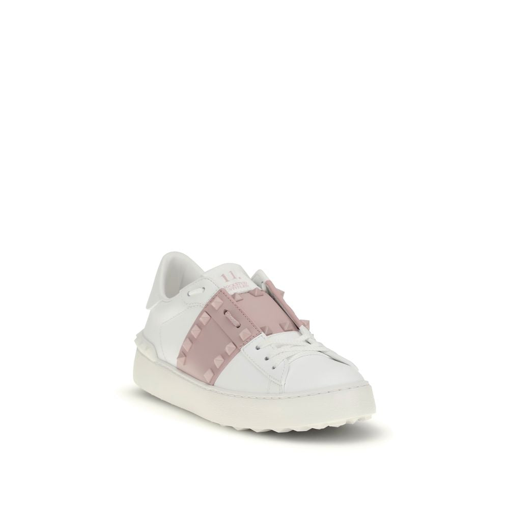 Valentino Garavani Weiße Bos Taurus Kalbsleder Sneaker