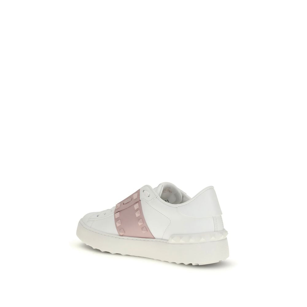 Valentino Garavani Weiße Bos Taurus Kalbsleder Sneaker