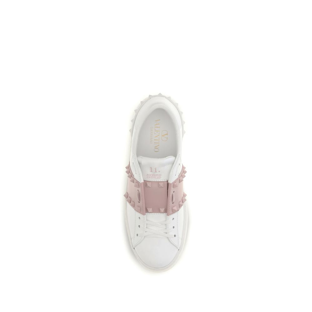 Valentino Garavani Weiße Bos Taurus Kalbsleder Sneaker