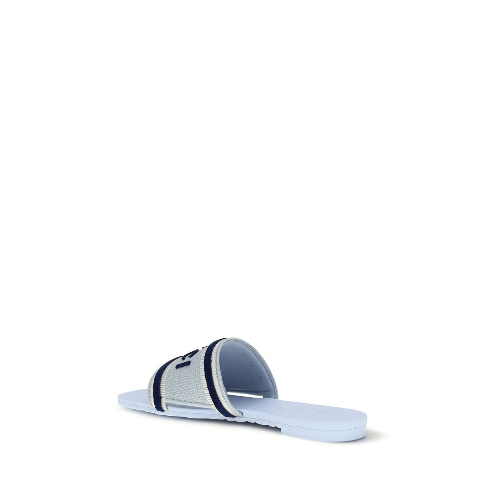 Gucci Blaue Sandalen aus Baumwolle