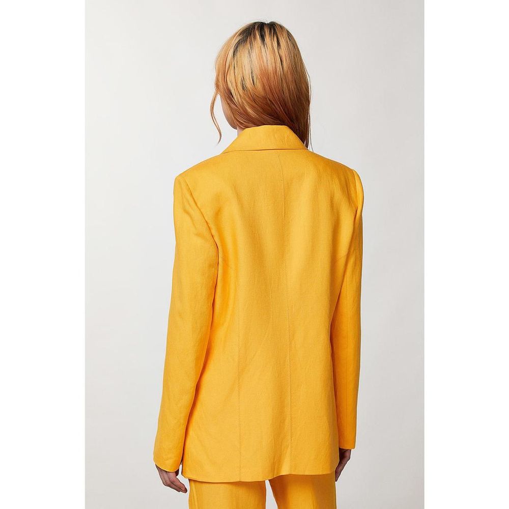 Patrizia Pepe Orangener Blazer aus Viskose