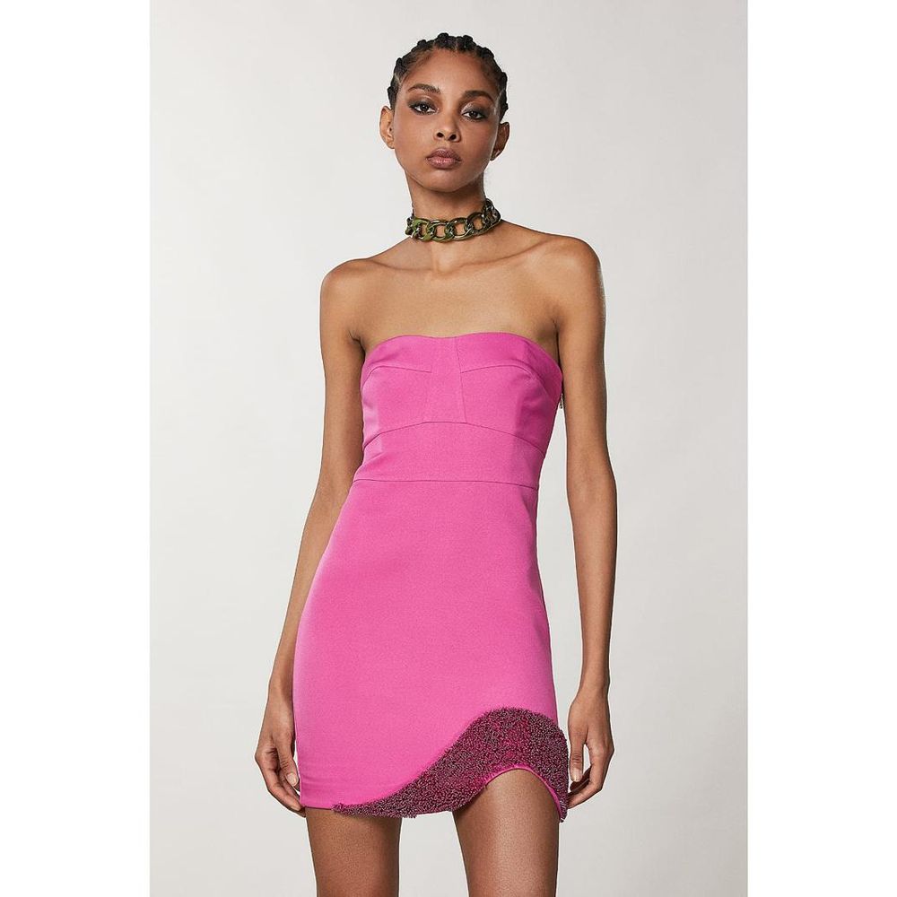 Patrizia Pepe Lila Polyester Freizeitkleid
