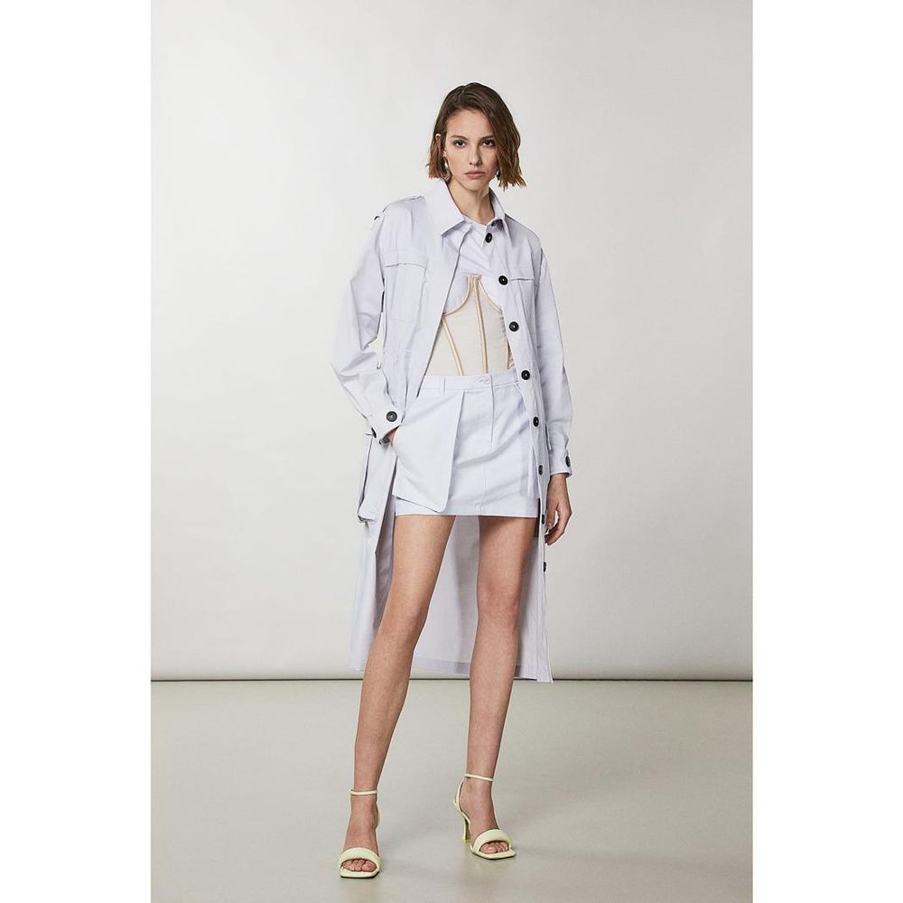 Patrizia Pepe Lila Polyester-Mantel