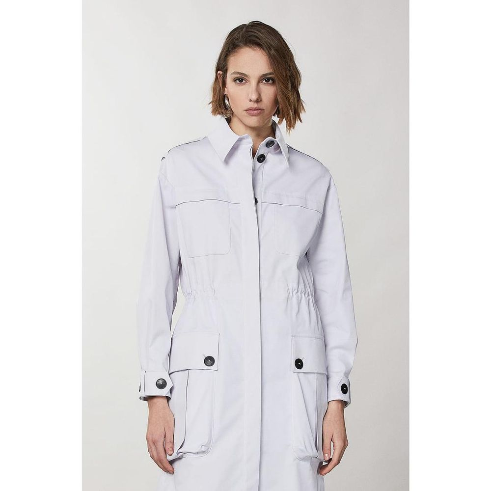 Patrizia Pepe Lila Polyester-Mantel
