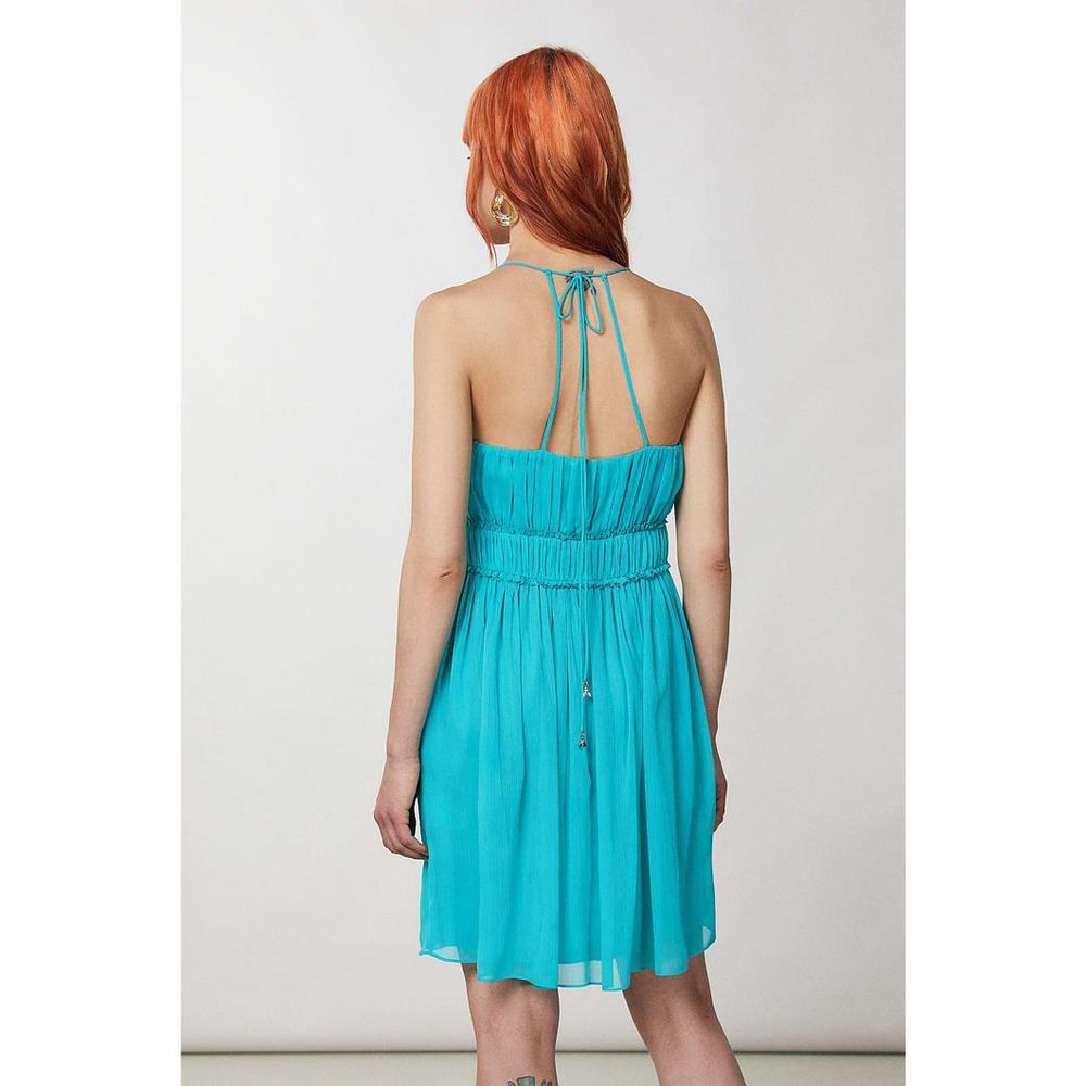 Patrizia Pepe Türkisfarbenes Freizeitkleid aus Polyester