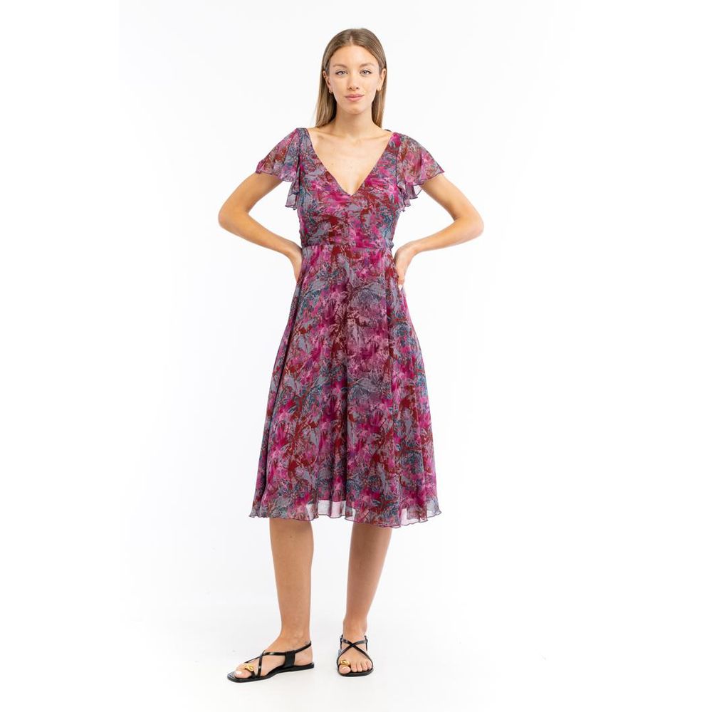 Patrizia Pepe Lila Polyester Freizeitkleid