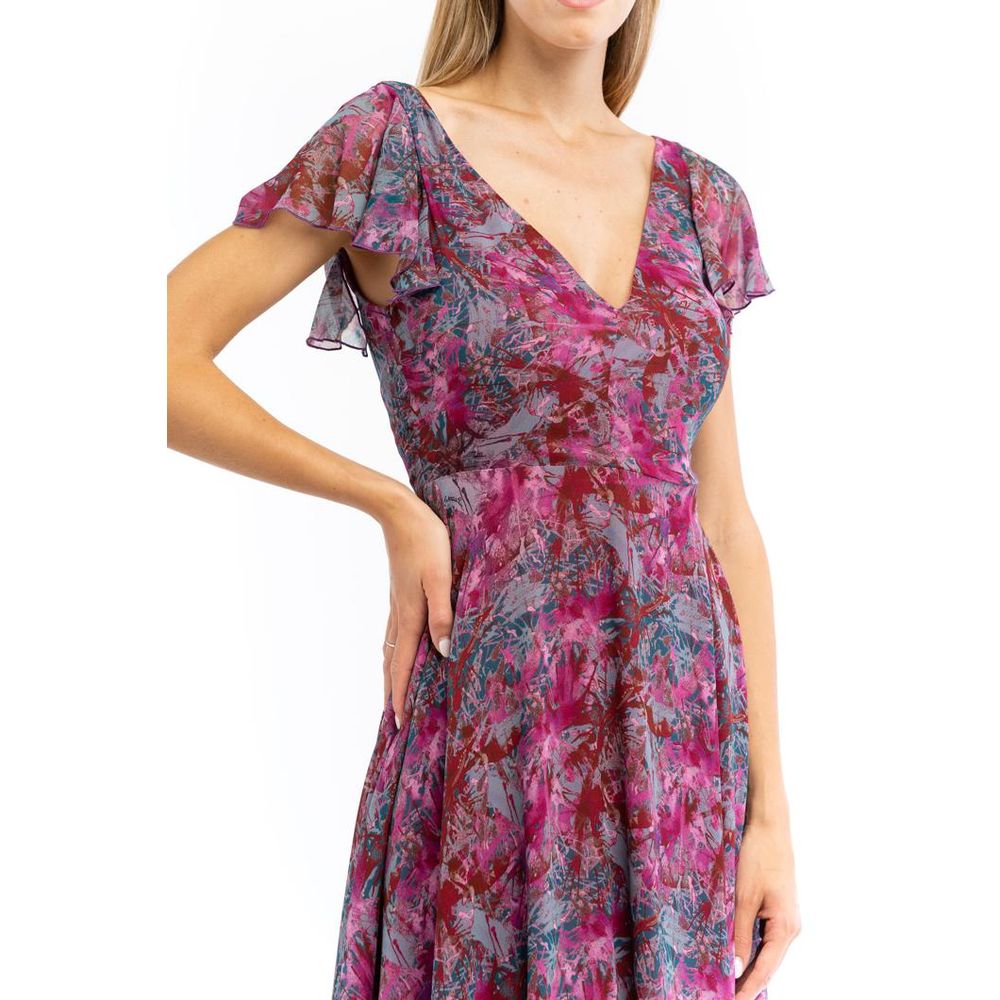 Patrizia Pepe Lila Polyester Freizeitkleid
