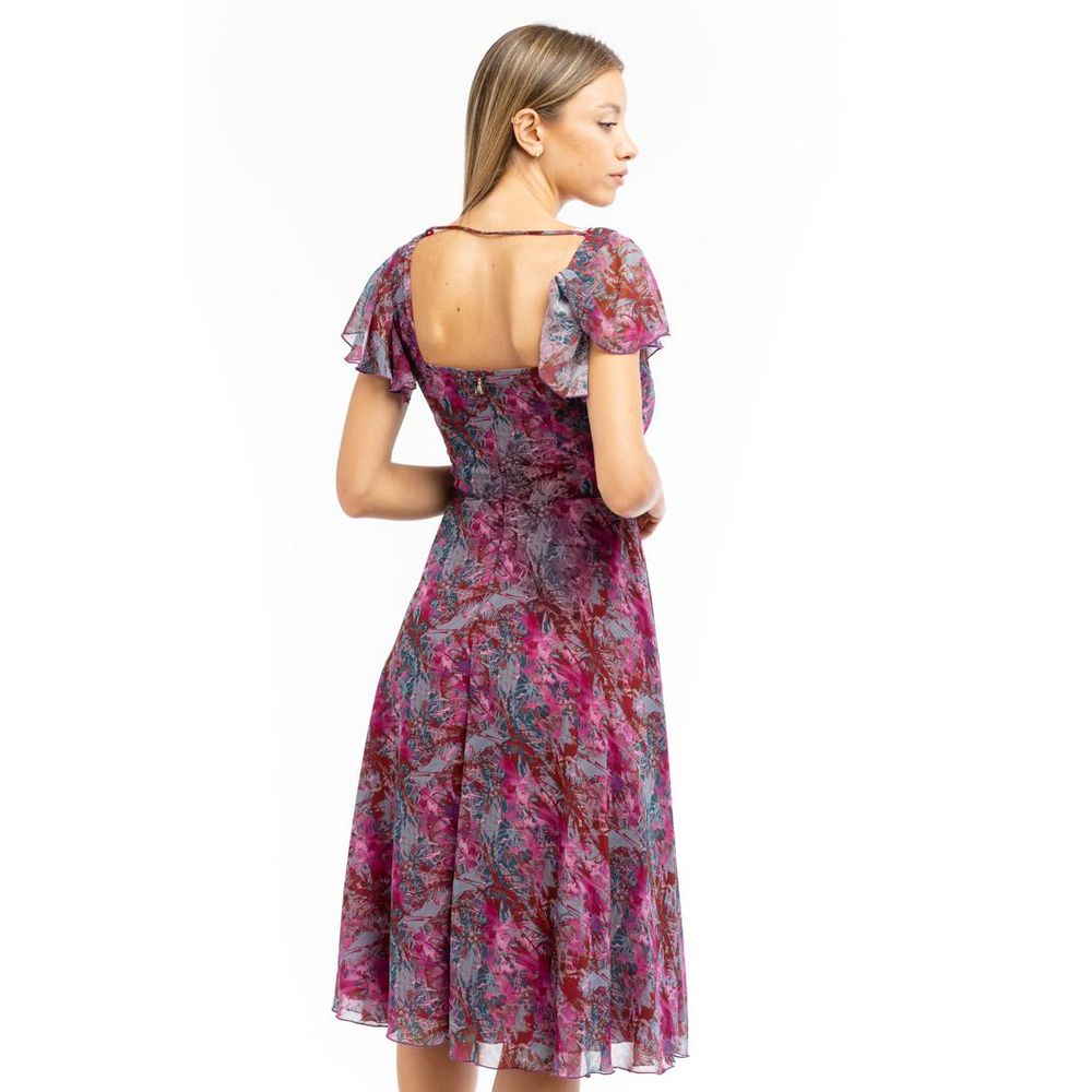 Patrizia Pepe Lila Polyester Freizeitkleid