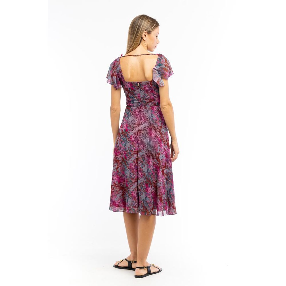 Patrizia Pepe Lila Polyester Freizeitkleid