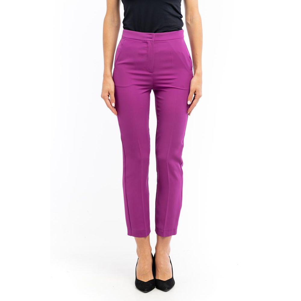 Patrizia Pepe Lila Polyester Freizeithose