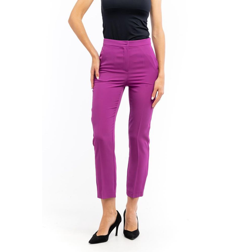 Patrizia Pepe Lila Polyester Freizeithose