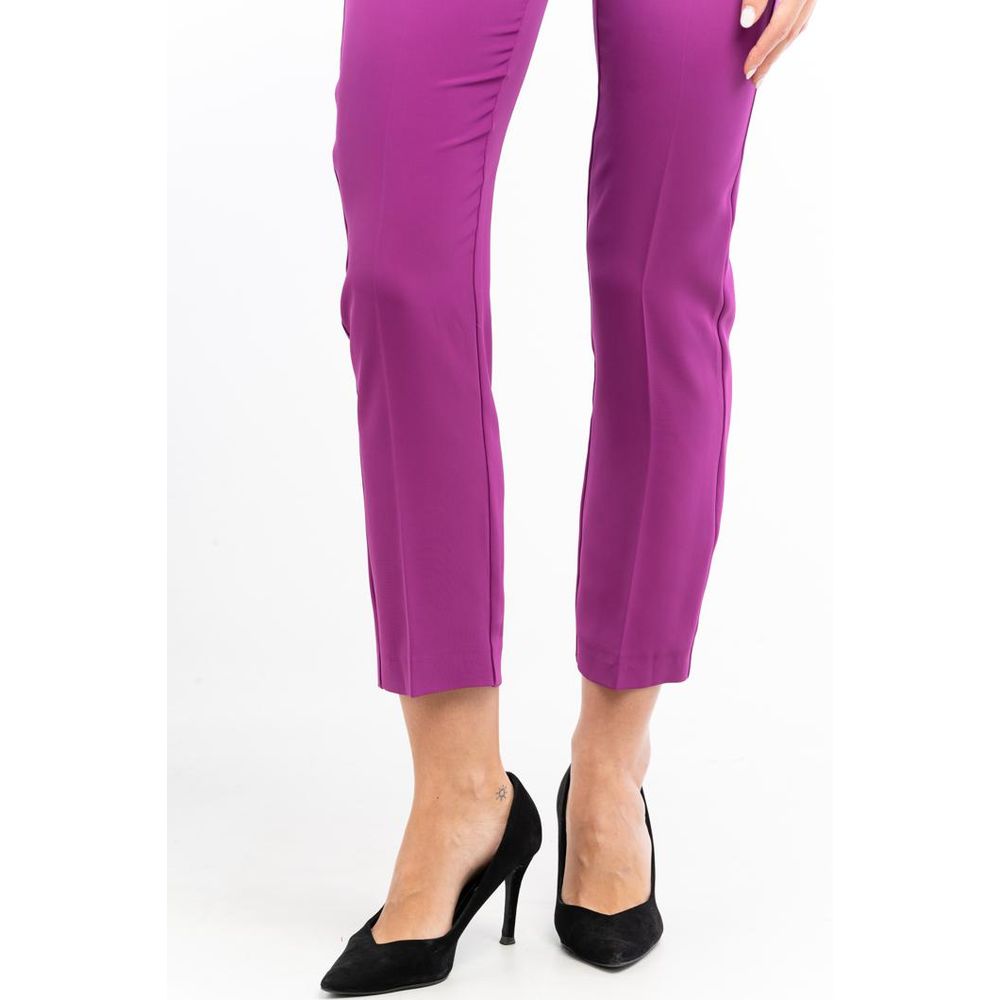 Patrizia Pepe Lila Polyester Freizeithose