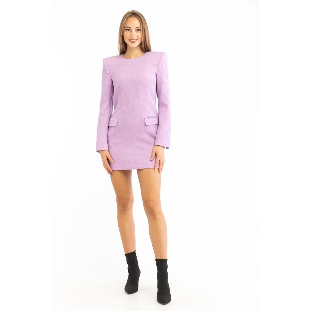 Patrizia Pepe Lila Polyester Freizeitkleid