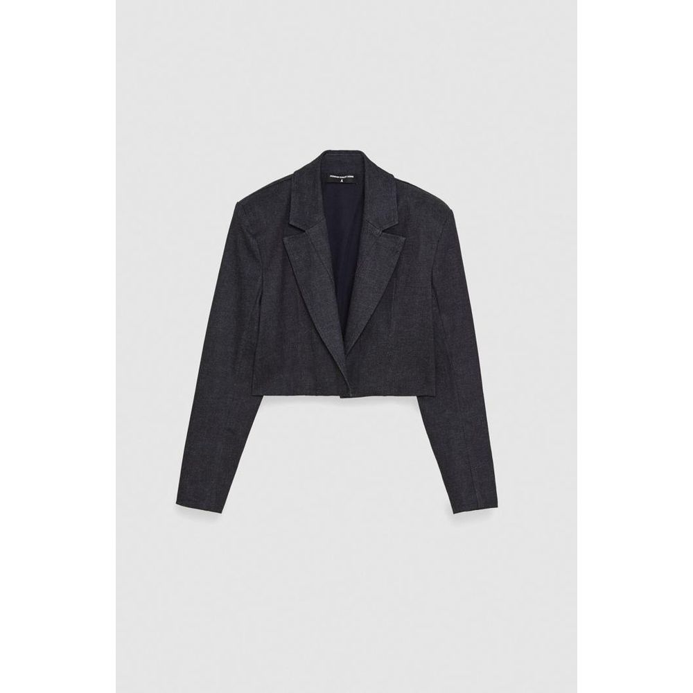 Patrizia Pepe Marineblauer Baumwollblazer