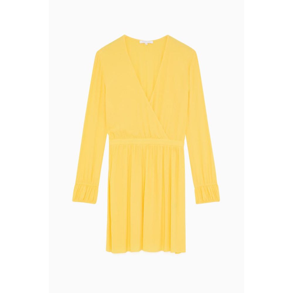 Patrizia Pepe Gelbes Viskose-Freizeitkleid