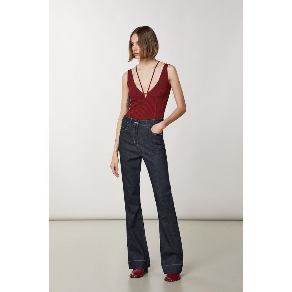 Patrizia Pepe Rotes Viskose-Shirt