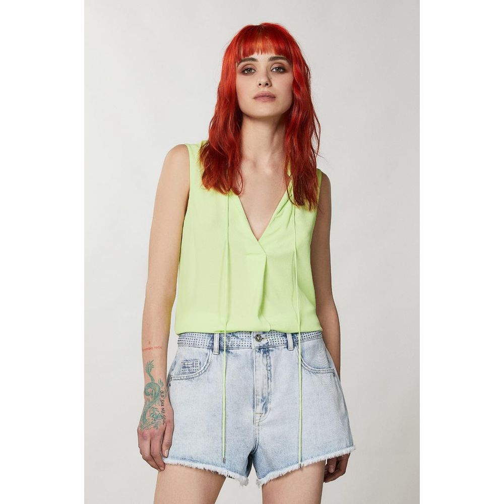 Patrizia Pepe Gelbe Jeans-Shorts