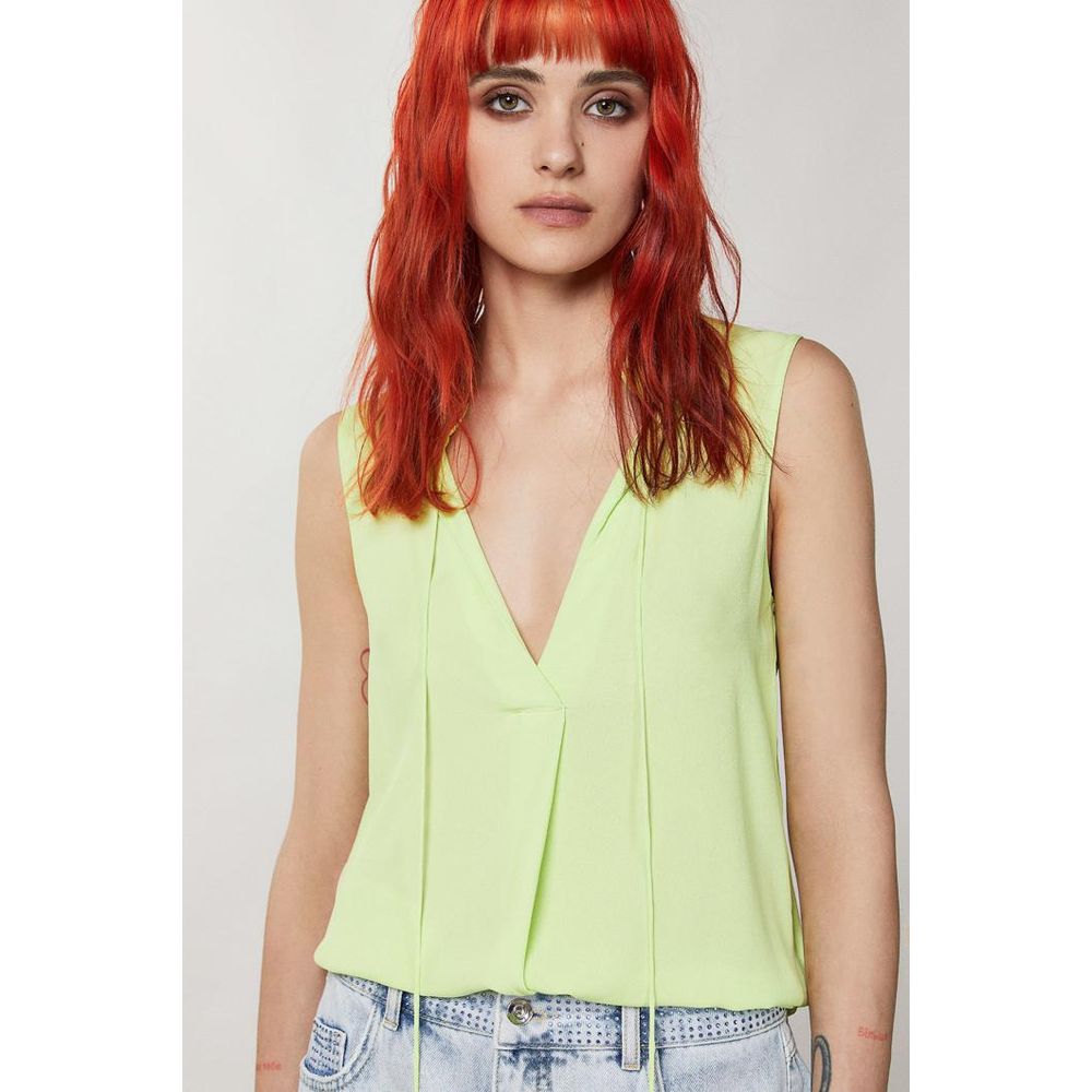 Patrizia Pepe Gelbe Jeans-Shorts