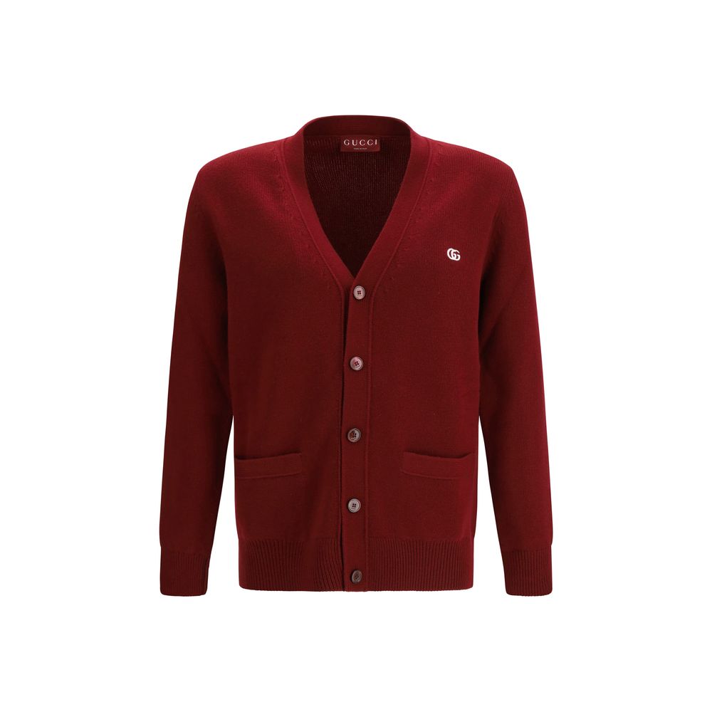 Gucci Bordeaux Wollstrickjacke