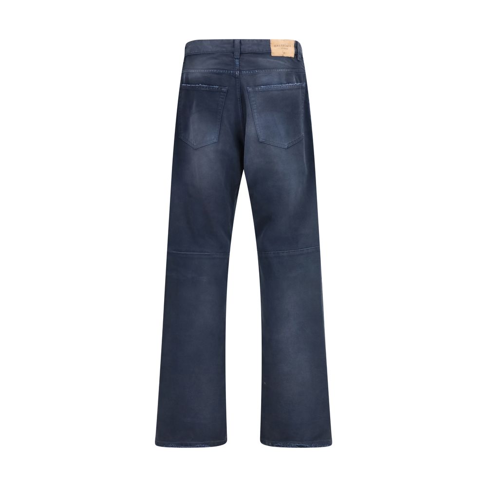 Balenciaga Blaue Jeans aus Baumwolle im Relaxed Fit