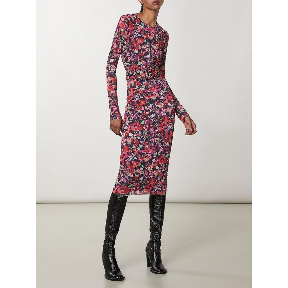 Patrizia Pepe Rotes Freizeitkleid aus Polyester