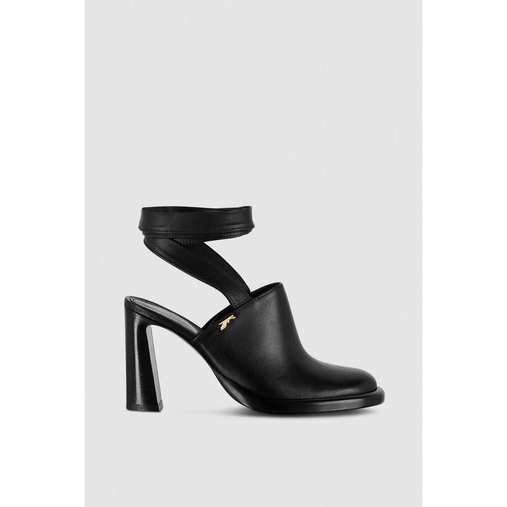 Patrizia Pepe Schwarze Stilettosandalen aus Kalbsleder