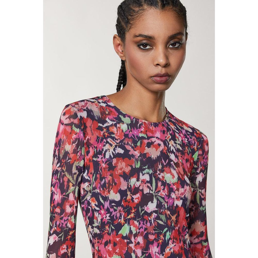 Patrizia Pepe Rotes Freizeitkleid aus Polyester