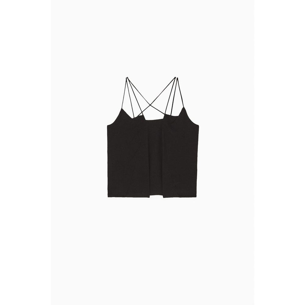 Patrizia Pepe Schwarze Tanktops aus Viskose