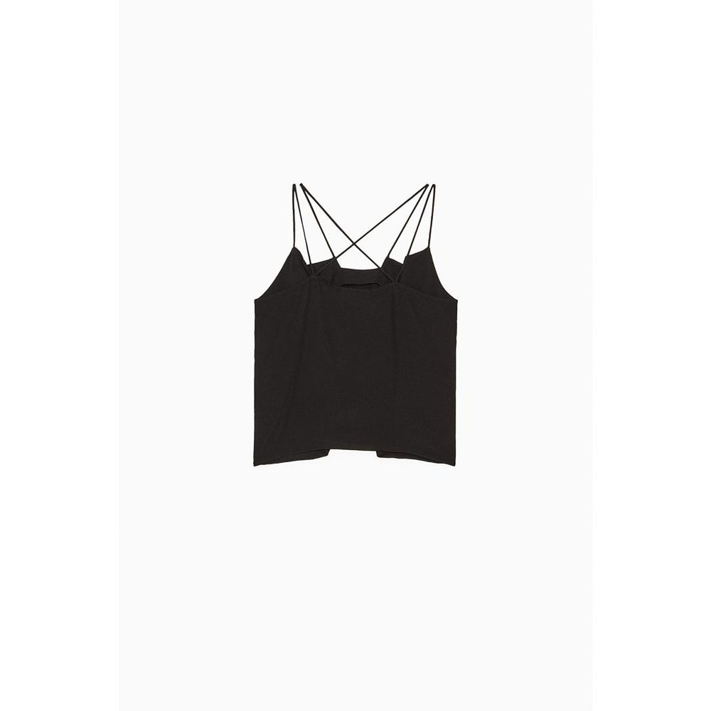 Patrizia Pepe Schwarze Tanktops aus Viskose