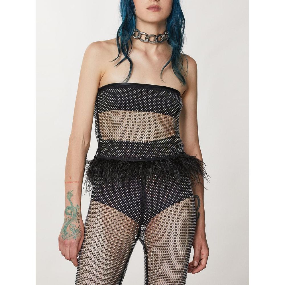 Patrizia Pepe Schwarze Tanktops aus Polyester