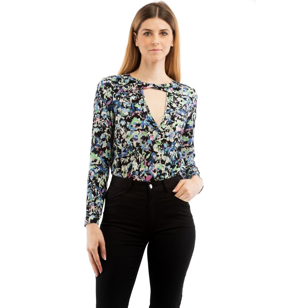 Patrizia Pepe Mehrfarbiges Langarmshirt aus Polyester