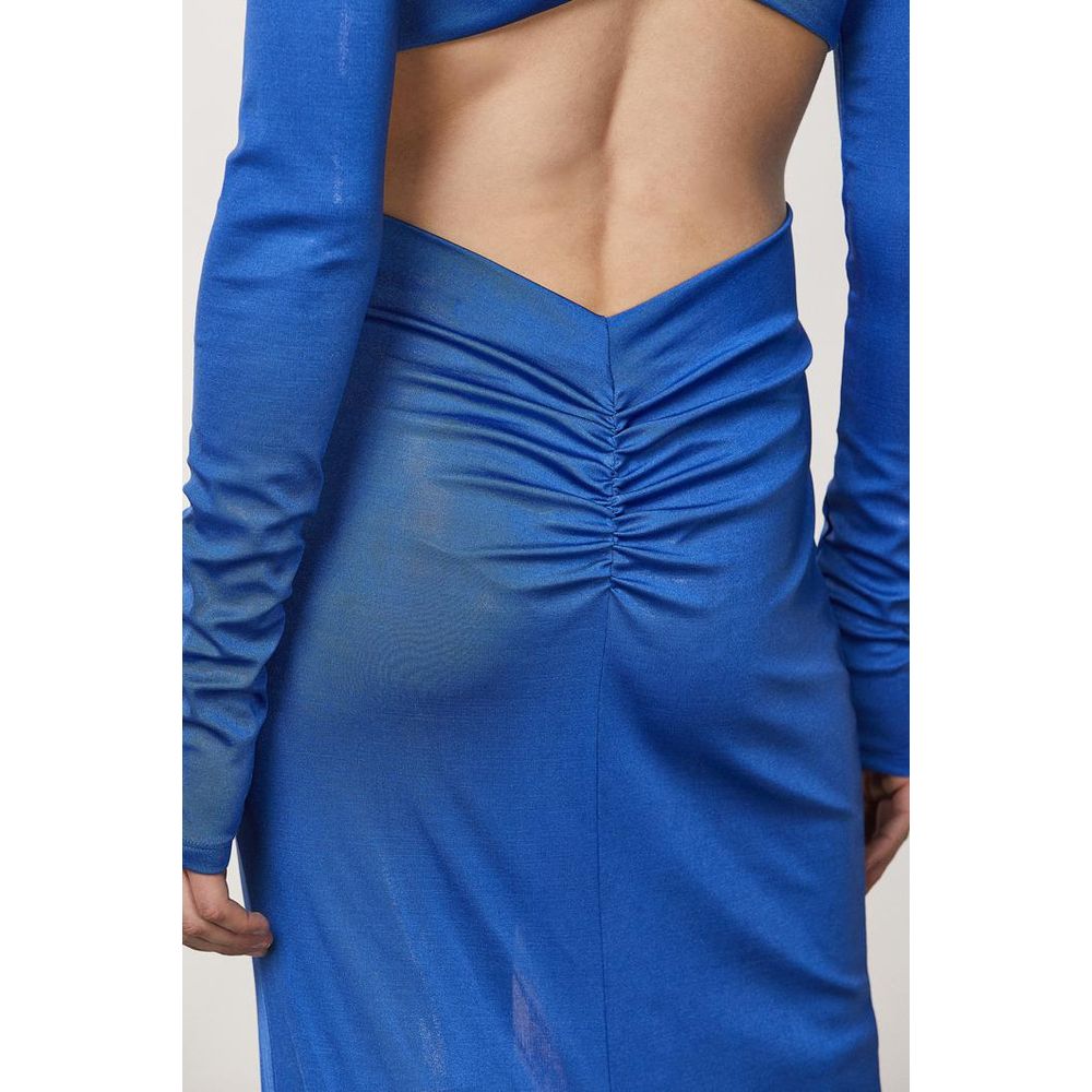 Patrizia Pepe Blaues Freizeitkleid aus Polyester