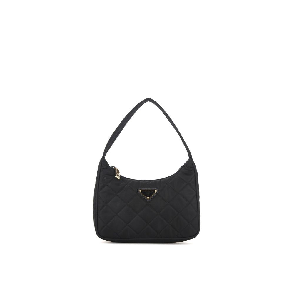 Prada Schwarze Schultertasche aus Nylon