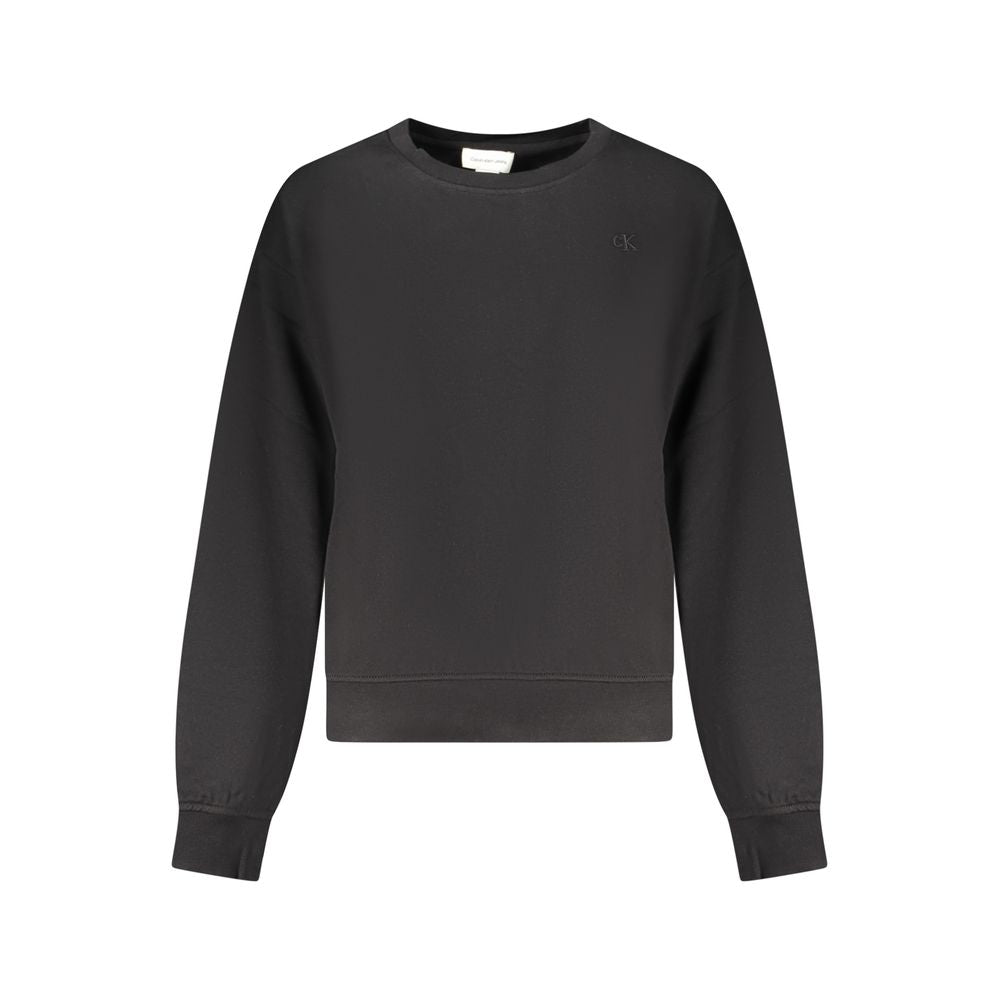 Calvin Klein Schwarzer Baumwoll-Damen-Sweatshirt