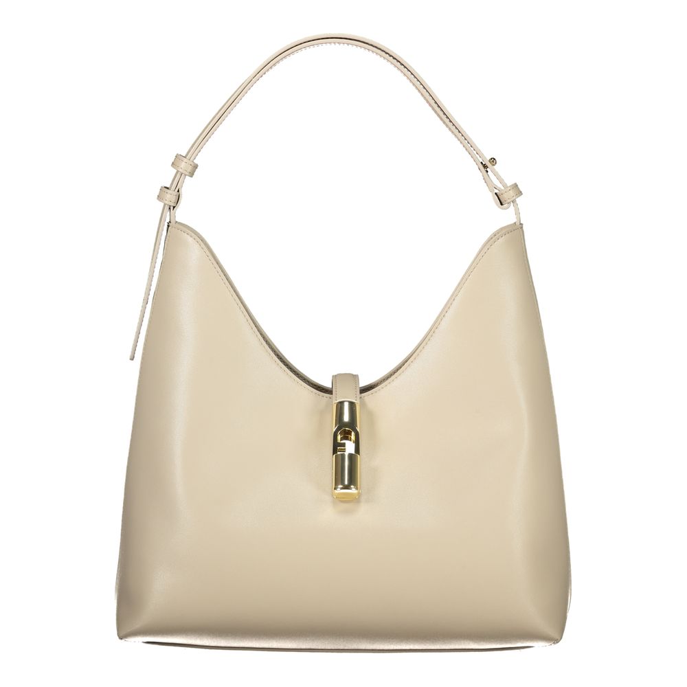 Furla Damen-Handtasche aus beigem Leder