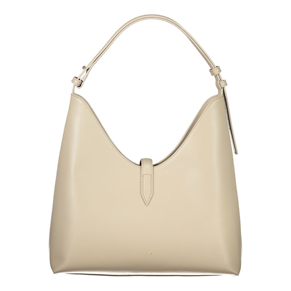 Furla Damen-Handtasche aus beigem Leder